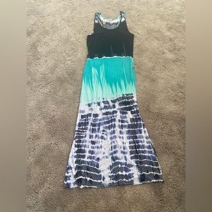 Awesome maxi dress with tie, size large